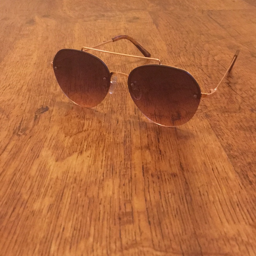 Rose gold sunglasses